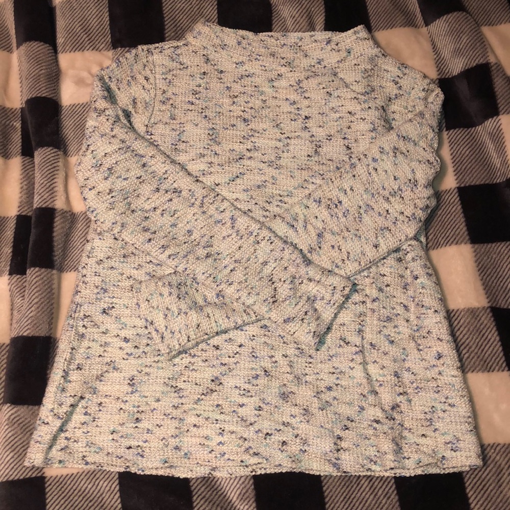 NWOT Loft shimmer mock neck sweater